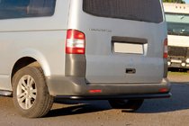 Volkswagen T5 Transporter 2003-2010 Hintere Eckschutzrohre AK003 Schwarz (2 Stk, Edelstahl) Foto 7