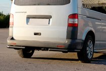 Volkswagen T5 Multivan 2003–2010 Hintere Eckschutzrohre AK003 Schwarz (2 Stk., Edelstahl) Foto 9