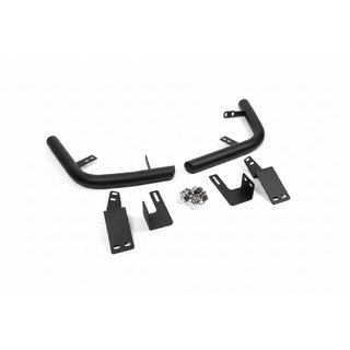 Hintere Eckschutzrohre AK003 Schwarz (2 Stk., Edelstahl) Toyota Land Cruiser Prado 120 2002-2009 Foto 2