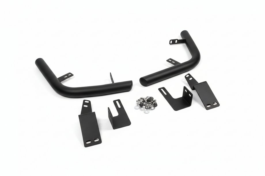 Toyota Land Cruiser Prado 120 2002-2009 Hintere Eckschutzrohre AK003 Schwarz (2 Stk., Edelstahl) Foto 2