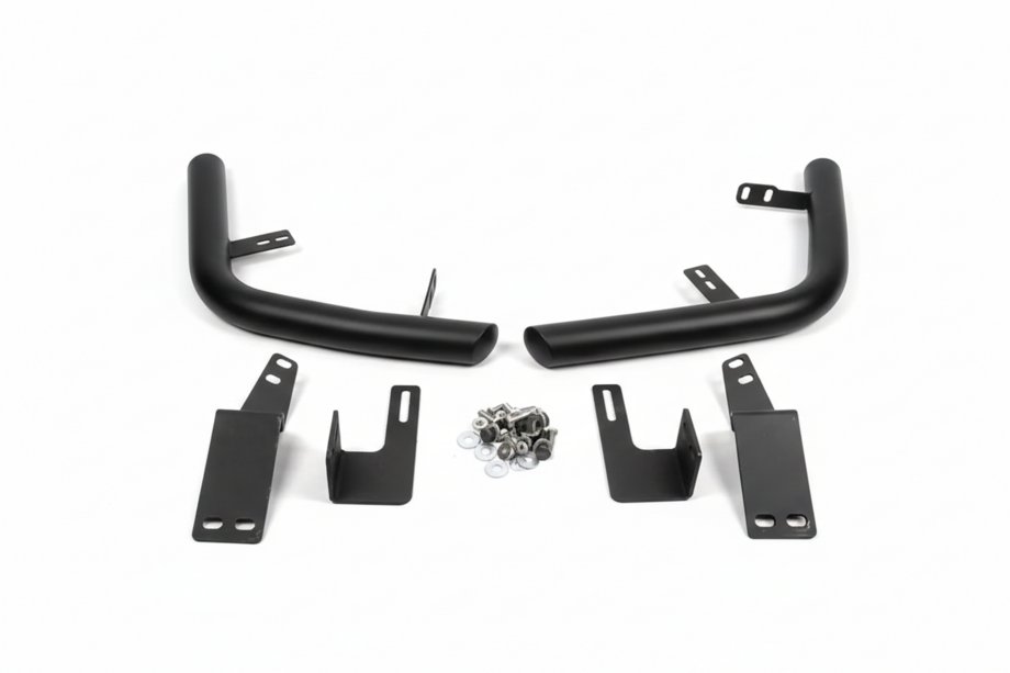 Toyota Land Cruiser Prado 120 2002-2009 Hintere Eckschutzrohre AK003 Schwarz (2 Stk., Edelstahl) Foto 9