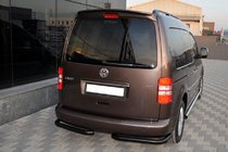 Volkswagen Caddy 2010-2015 Hintere Eckschutzrohre AK003 Schwarz (2 Stk., Edelstahl) Foto 2