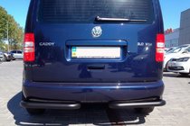 Volkswagen Caddy 2010-2015 Hintere Eckschutzrohre AK003 Schwarz (2 Stk., Edelstahl) Foto 7