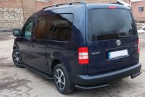Volkswagen Caddy 2004-2010 Hintere Eckschutzrohre AK003 Schwarz (2 Stk., Edelstahl) Foto 4