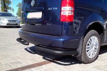 Volkswagen Caddy 2004-2010 Hintere Eckschutzrohre AK003 Schwarz (2 Stk., Edelstahl) Foto 9