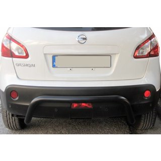 Hinterer Überrollbügel AK007 Schwarz (Edelstahl) Nissan Qashqai 2007-2010 Foto 2