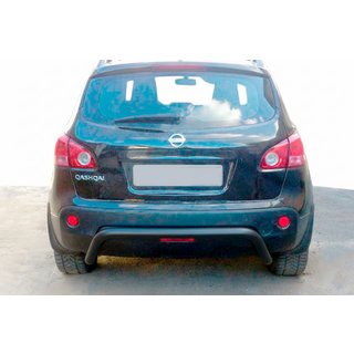 Heckbügel AK007 Schwarz (Edelstahl) Nissan Qashqai 2010-2014 Foto 1