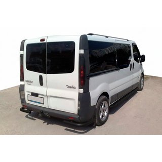 Hintere Eckschutzrohre AK003 Schwarz (Edelstahl) Renault Trafic 2001–2015 Foto 1