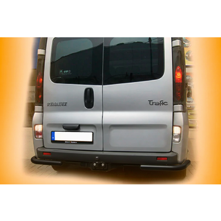 Hintere Eckschutzrohre AK003 Schwarz (Edelstahl) Renault Trafic 2001–2015 Foto 3