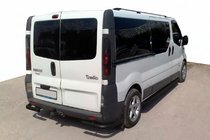Nissan Primastar 2002-2014 Hintere Eckschutzrohre AK003 Schwarz (Edelstahl) Foto 1