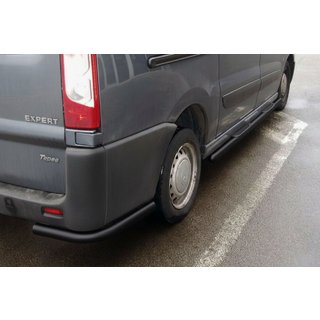 Hintere Eckschutzrohre AK003 Schwarz (2 Stk., Edelstahl) Foto 1