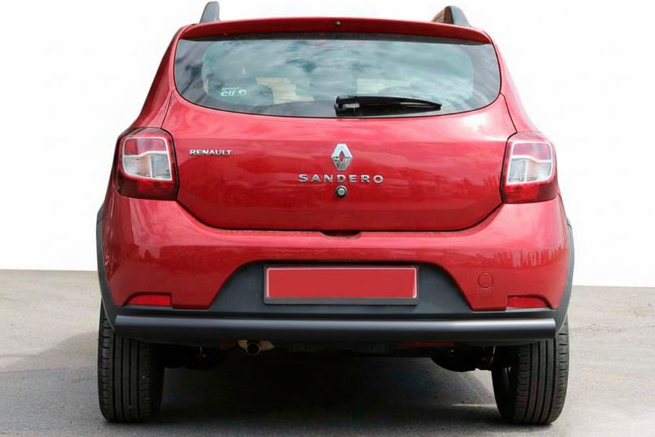 Dacia Sandero 2013-2020 Heckbügel AK002 Schwarz (Edelstahl) Image