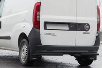 Fiat Doblo II 2010-2022 Hintere Eckschutzrohre AK003 Schwarz (Edelstahl) Foto 1