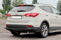 Hyundai Santa Fe 3 2012-2018 Heckbügel AK002 Schwarz (Edelstahl) Foto 1