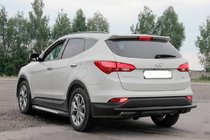 Hyundai Santa Fe 3 2012-2018 Heckbügel AK002 Schwarz (Edelstahl) Foto 2