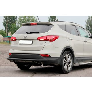 Heckbügel AK002 Schwarz (Edelstahl) Hyundai Santa Fe 3 2012-2018 Foto 1