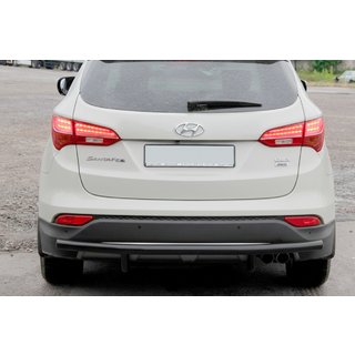 Heckbügel AK002 Schwarz (Edelstahl) Hyundai Santa Fe 3 2012-2018 Foto 3
