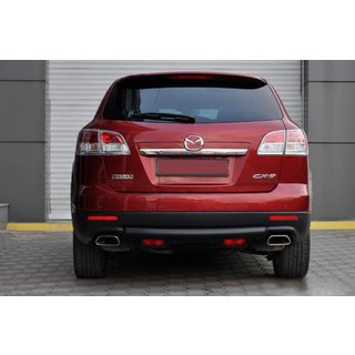 Heckbügel AK002 Schwarz (Edelstahl) Mazda CX-9 2007-2016 Foto 2