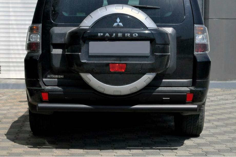 Mitsubishi Pajero Wagon IV 2006-2021 Heckbügel AK002 Schwarz (Edelstahl) Image