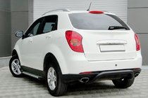 SsangYong Korando 2010-2019 Hinterer Überrollbügel AK006 Schwarz (Edelstahl) Foto 2