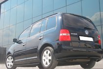 Volkswagen Touran 2003-2010 Hintere Eckschutzrohre AK003 Schwarz (2 Stk., Edelstahl) Foto 2