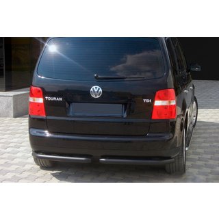 Hintere Eckschutzrohre AK003 Schwarz (2 Stk., Edelstahl) Foto 1