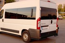 Fiat Ducato 2006-2025 Hintere Eckschutzrohre AK003 Schwarz (2 Stk., Edelstahl) Foto 5