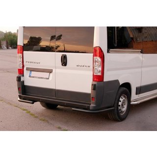 Hintere Eckschutzrohre AK003 Schwarz (2 Stk., Edelstahl) Foto 2