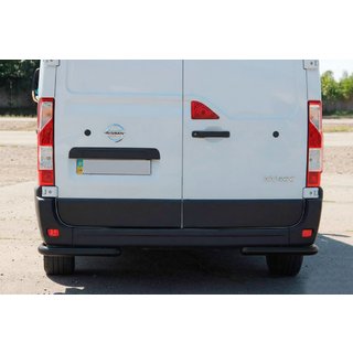 Hintere Eckschutzrohre AK003 Schwarz (2 Stk., Edelstahl) Foto 1