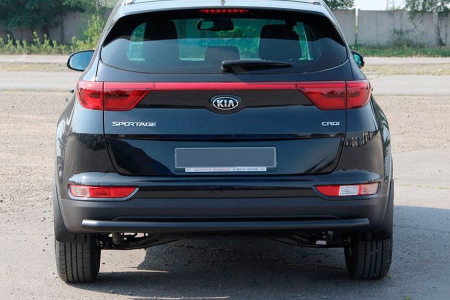 Kia Sportage 2015-2021 Heckschutz AK002 Schwarz (Edelstahl) Foto 2