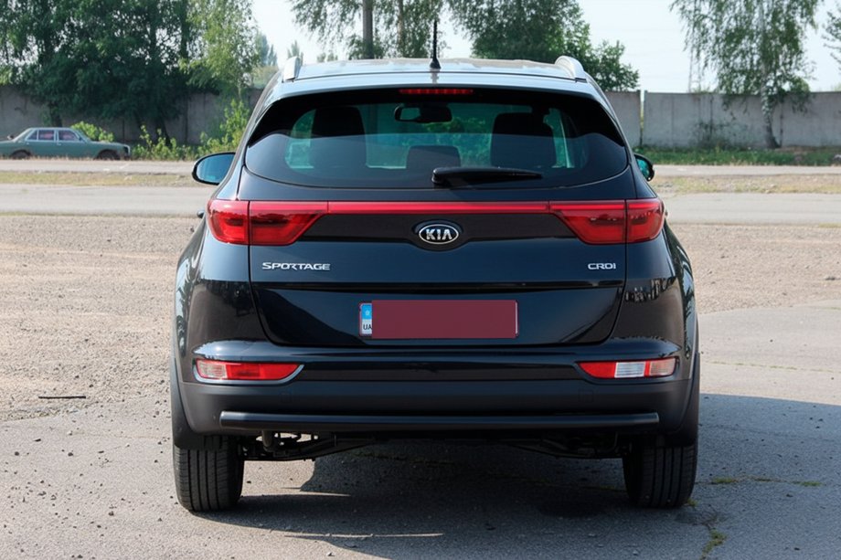 Kia Sportage 2015-2021 Heckschutz AK002 Schwarz (Edelstahl) Foto 5
