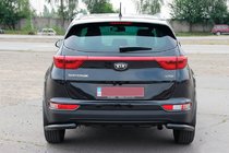 Kia Sportage 2015-2021 Hinterer Eckenschutz AK003 Schwarz (Edelstahl) Foto 3