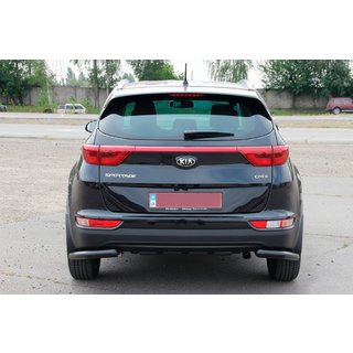 Hinterer Eckenschutz AK003 Schwarz (Edelstahl) Kia Sportage 2015-2021 Foto 3