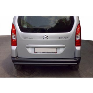 Heckschutz Black (Edelstahl) 60 mm Citroen Berlingo 2008-2018 Foto 1