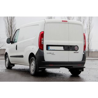 Hintere Eckschutzrohre AK003 Schwarz (Edelstahl) Opel Combo 2012-2018 Foto 2