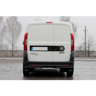 Hintere Eckschutzrohre AK003 Schwarz (Edelstahl) Opel Combo 2012-2018 Foto 3