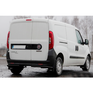 Hintere Eckschutzrohre AK003 Schwarz (Edelstahl) Opel Combo 2012-2018 Foto 4
