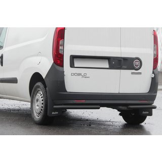 Hintere Eckschutzrohre AK003 Schwarz (Edelstahl) Opel Combo 2012-2018 Foto 1