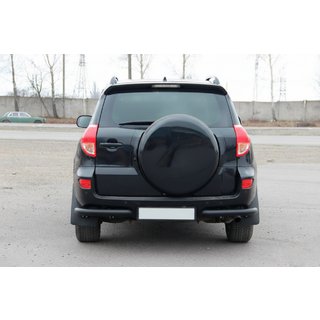 Hintere Eckschutzrohre AK003 Schwarz (2 Stk., Edelstahl) Toyota Rav 4 2006-2013 Foto 2