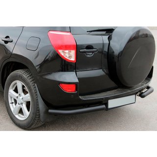 Hintere Eckschutzrohre AK003 Schwarz (2 Stk., Edelstahl) Toyota Rav 4 2006-2013 Foto 1