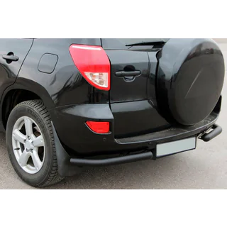 Hintere Eckschutzrohre AK003 Schwarz (2 Stk., Edelstahl) Toyota Rav 4 2006-2013 Foto 1