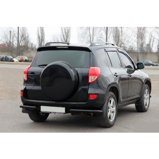 Hintere Eckschutzrohre AK003 Schwarz (2 Stk., Edelstahl) Toyota Rav 4 2006-2013 Foto 4