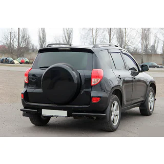 Hintere Eckschutzrohre AK003 Schwarz (2 Stk., Edelstahl) Toyota Rav 4 2006-2013 Foto 4