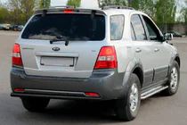 Kia Sorento I BL 2002-2009 Heckbügel AK002 Schwarz (Edelstahl) Foto 2