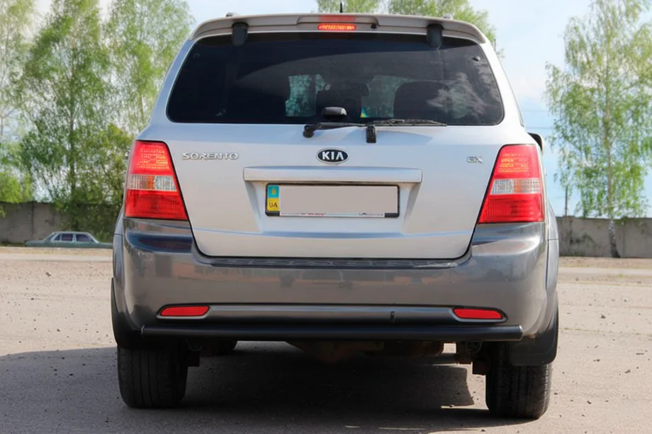 Kia Sorento I BL 2002-2009 Heckbügel AK002 Schwarz (Edelstahl) Image