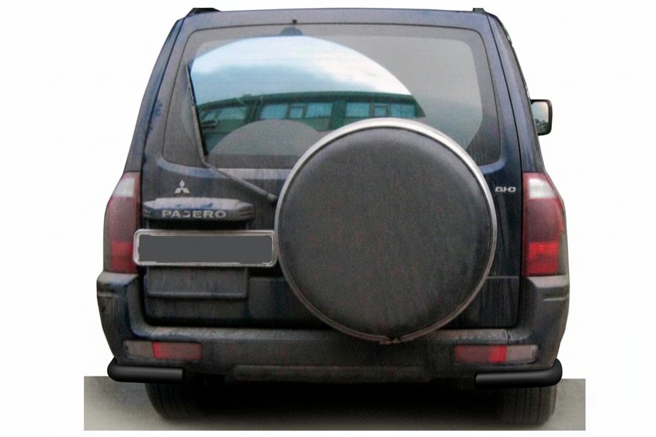Mitsubishi Pajero Wagon III 1999-2006 Heckbügel AK003 Schwarz (Edelstahl) Image