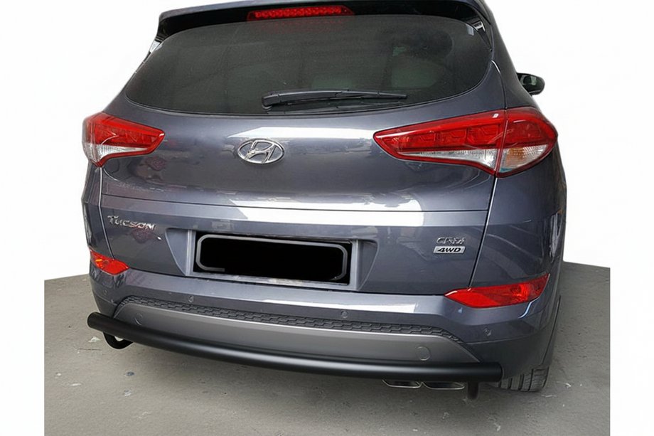 Hyundai Tucson TL 2016-2021 Heckbügel AK002 Schwarz (Edelstahl) Image