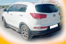 Kia Sportage 2010-2015 Heckbügel AK002-1 Schwarz (Edelstahl) Foto 3