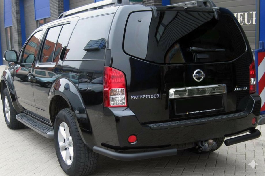 Nissan Pathfinder R51 2005-2014 Heckbügel AK003 Schwarz (Edelstahl) Image