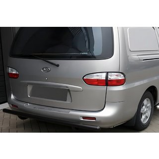 Hinterer Schutzbügel AK002 Schwarz (2 Stk., Edelstahl) Hyundai H200, H1, Starex 1998-2007